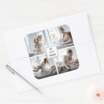 Mamá ama a tu amor personalizado Pegatina por el d