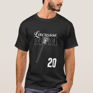 Mamá ama lacrosse Camiseta lacrosse #34 LAX Jugado