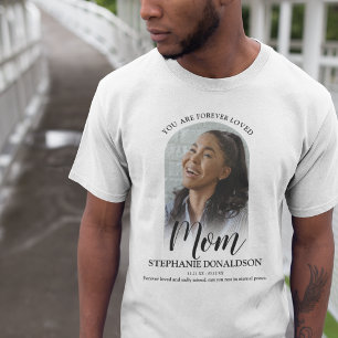 Mamá Amada por Siempre Camiseta de Recuerdo Foto
