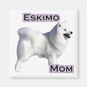 Mamá americana 4 del perro esquimal - imán