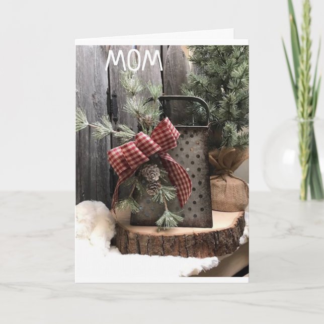 **MAMA** AMOR A LA ALEGRÍA Y FELIZ NAVIDAD A USTED (Anverso)