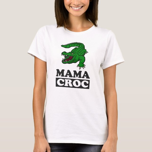 Mamá animal de la camiseta de Mamá Crocodile es re (Anverso)