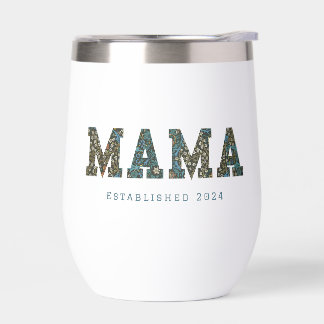 Mamá año personalizado - café floral de moda Mug
