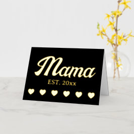 Mama año personalizado personalizado corazones de