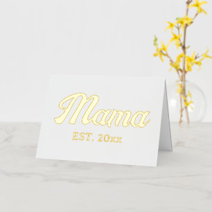 Mama año personalizado personalizado corazones de 