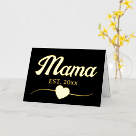 Mama año personalizado personalizado de texto cora