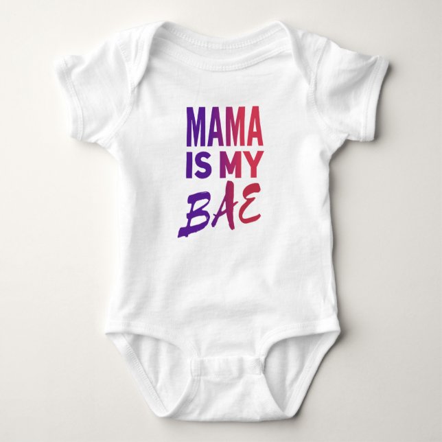 MAMA Baby Jersey Bodysuit (Anverso)
