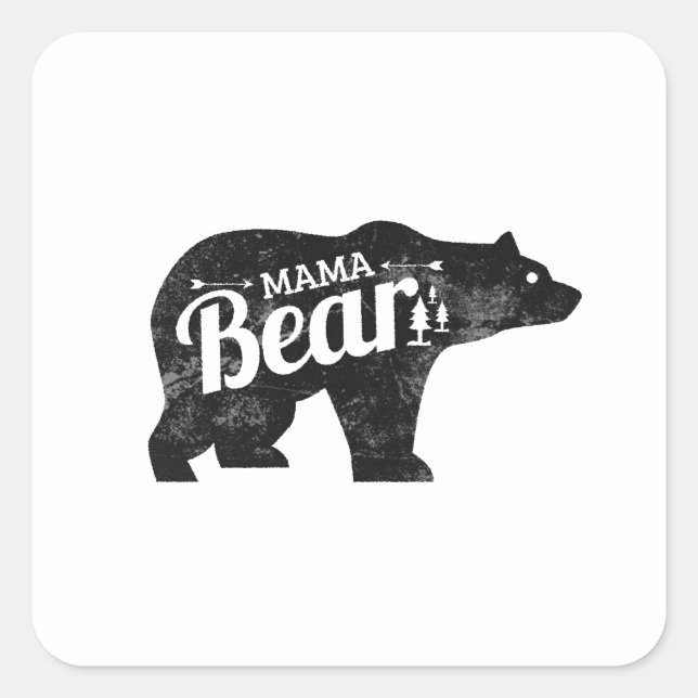 Mama Bear Pegatina Decal (Anverso)