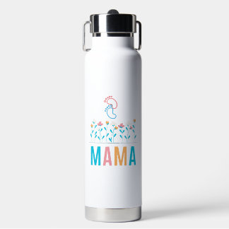 "MAMA", botella de agua con gota arriba
