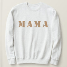 "Mama" Camisas sudaderas de cuello de la tripulaci