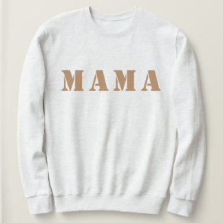 "Mama" Camisas sudaderas de cuello de la tripulaci