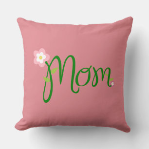 Mamá Cojines decorativos rosados de fresa