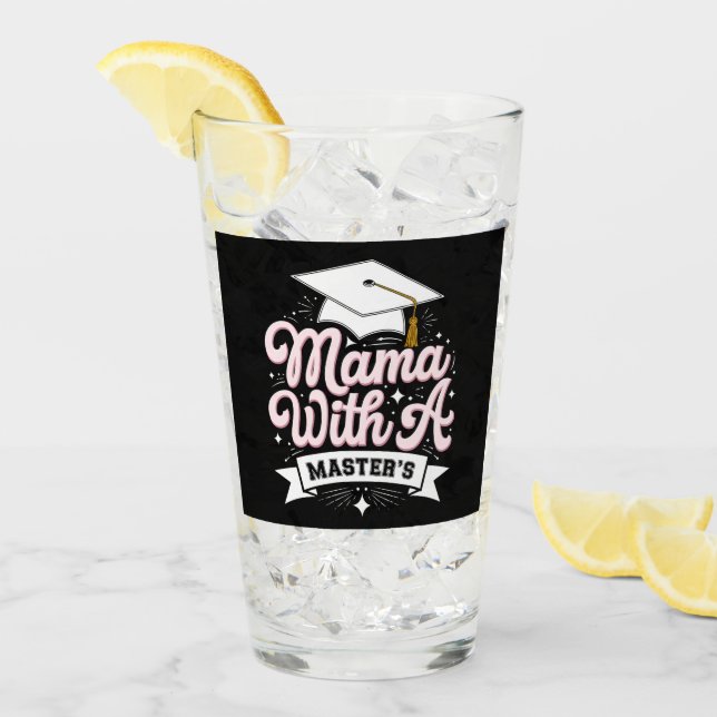 Mamá con título de máster graduación mamá (Anverso (hielo))