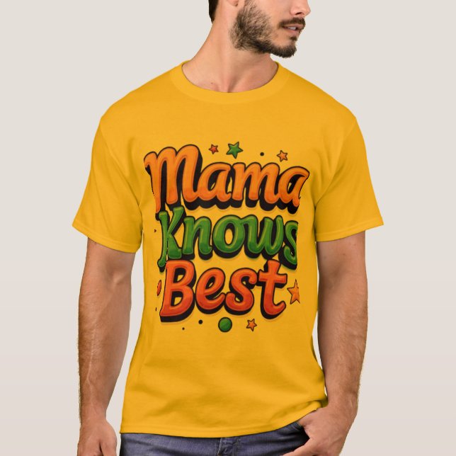 mamá conoce mejor camiseta (Anverso)