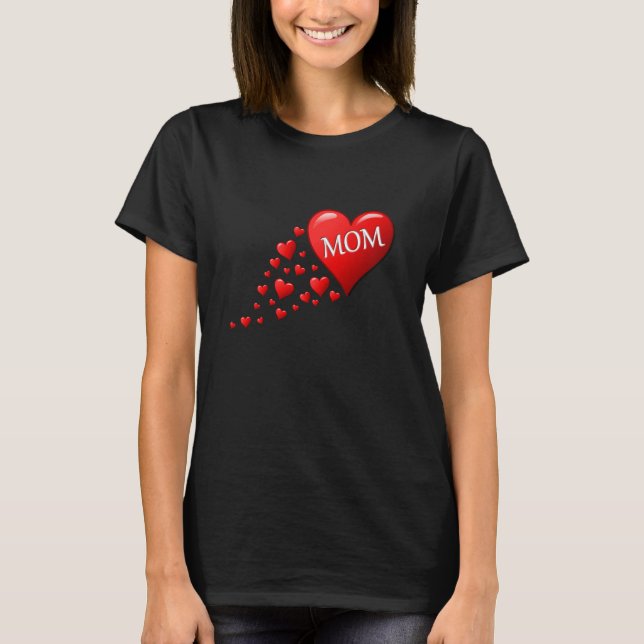 Mamá corazón a la camiseta (Anverso)