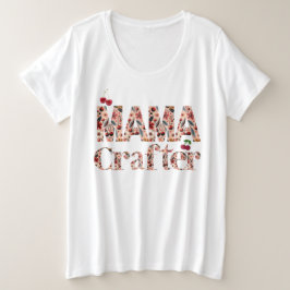 Mama Crafter Cherry Design Typography