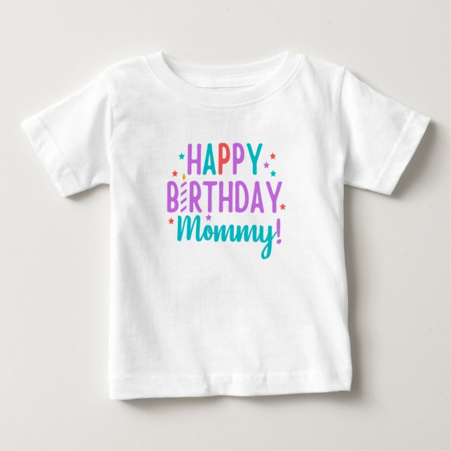 Mamá Cumpleaños Camiseta (Anverso)