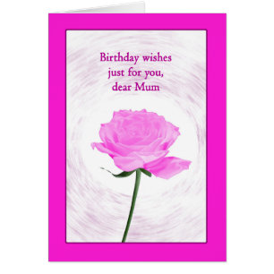 Mamá Cumpleaños Hermosa Rosa