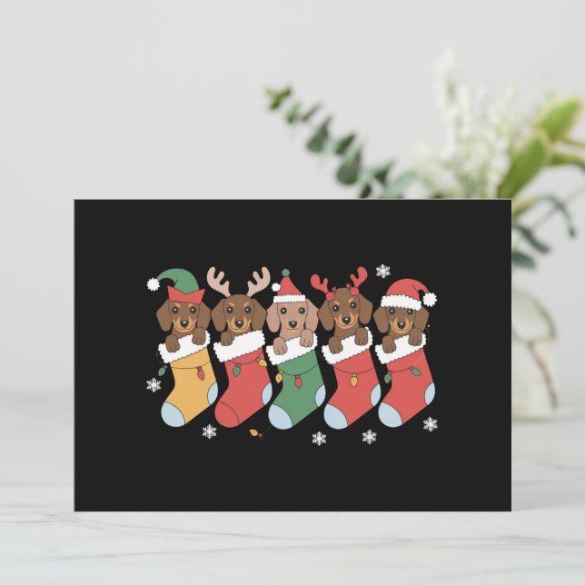Mamá Dachshund Navidad Regalo para Amantes de Perr (Anverso de pie)