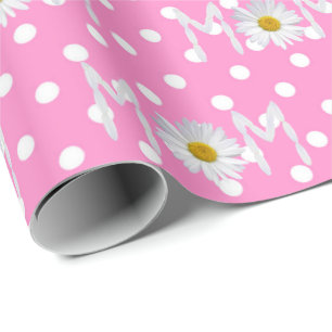 Mamá Daisy en papel de regalo de lunares