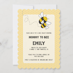 Mamá de abejorros es una invitación a la ducha de 