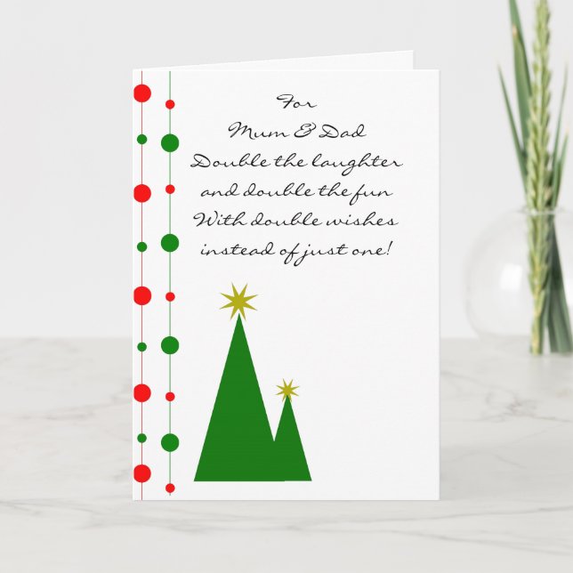 Mamá De Árboles De Navidad Y Navidades De Papá (Anverso)