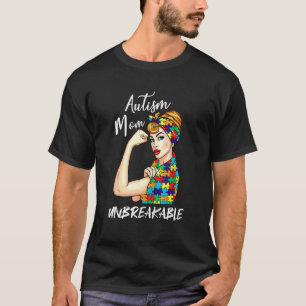 Mamá de autismo remera irrompible - Conciencia del