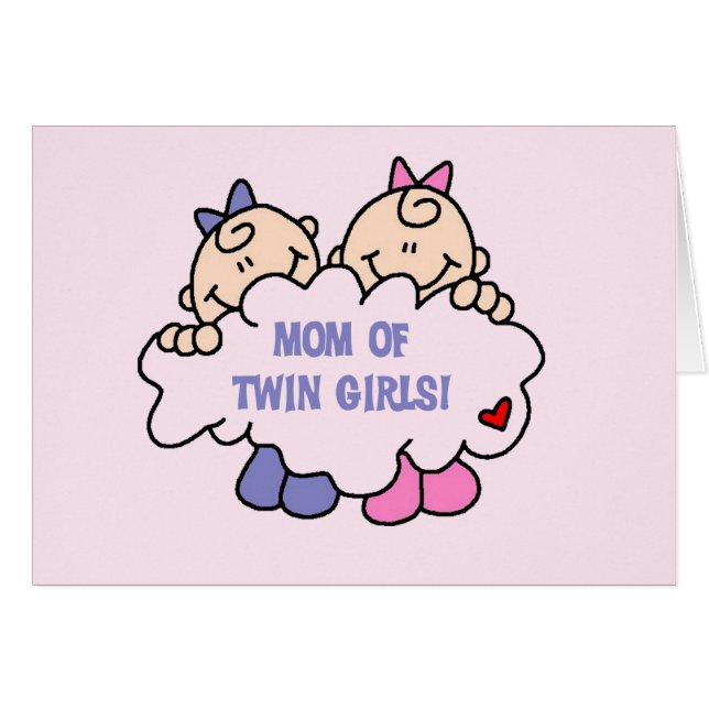 Mamá de Chicas gemelos camisetas y regalos (Anverso (Horizontal))