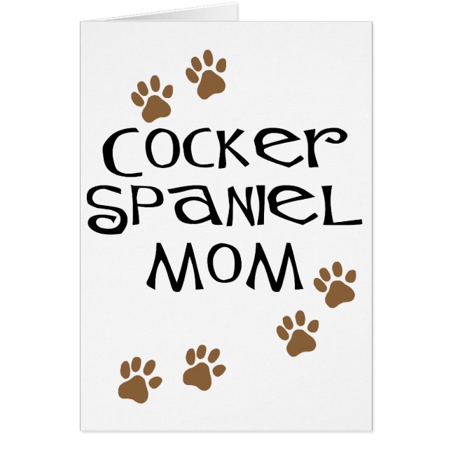 Mamá de cocker spaniel para las mamáes del perro (Frente)
