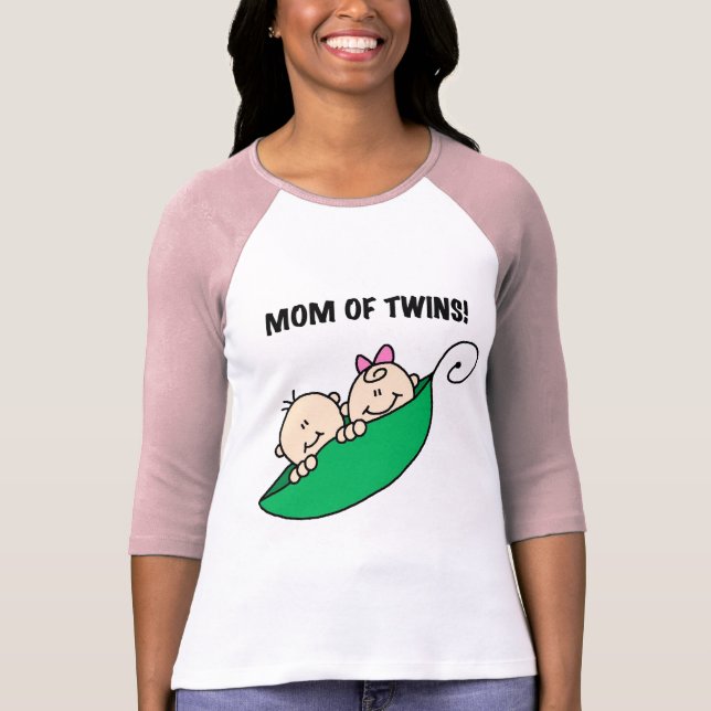 Mamá de Gemelo-Guisantes en camisetas y regalos de (Anverso)