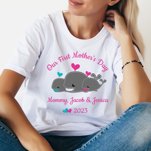 Mamá de gemelos, niño y Chica, camiseta del Día de (Subido por el creador)