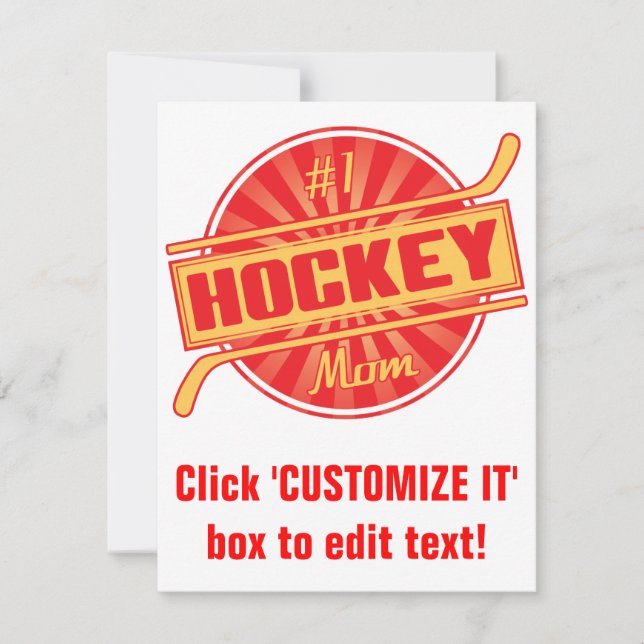 Mamá de hockey #1 (Anverso)