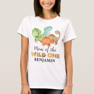 Mamá de la camiseta de cumpleaños de Dinosaur
