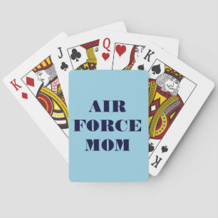 Mamá de la Fuerza Aérea de las Cartas de Jugar