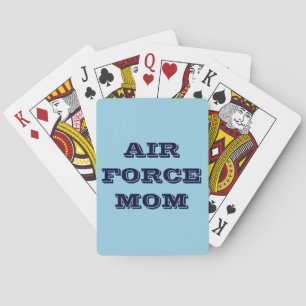 Mamá de la Fuerza Aérea de las Cartas de Jugar