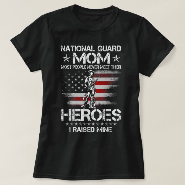 Mamá de la Guardia Nacional levanto camiseta de la (Diseño del anverso)