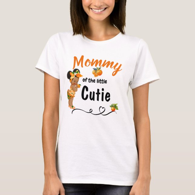 Mamá de la pequeña camiseta de Baby Shower (Anverso)