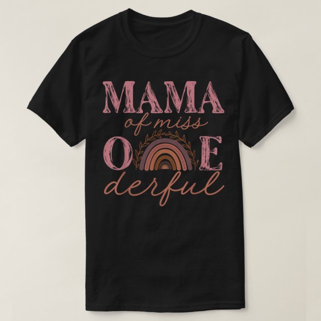 Mamá de la Pequeña Miss Onemaravillosa Camisa Prim (Diseño del anverso)