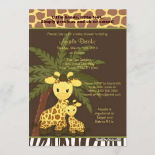 Mamá de la selva del safari de la invitación de
