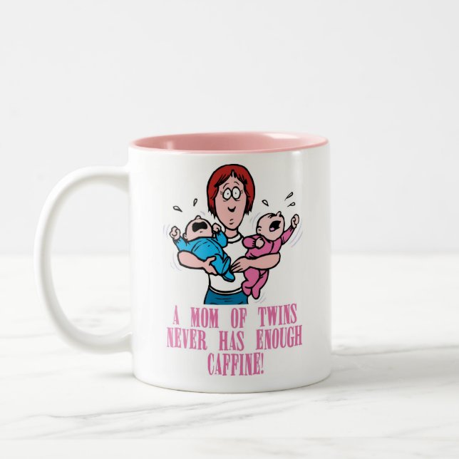Mamá de la taza de café de los gemelos (Izquierda)