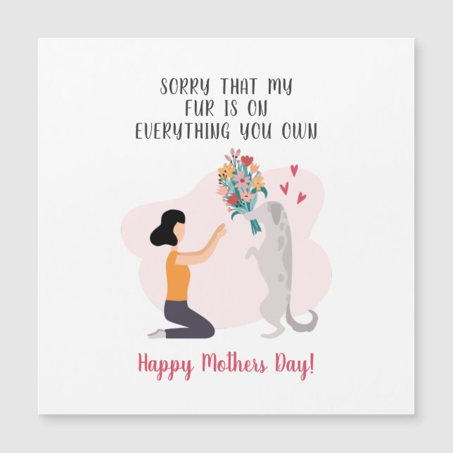 Mamá de perro feliz día de la madre (Anverso)