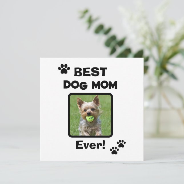 Mamá de Perro y Gato más Linda Personalizada (Anverso de pie)