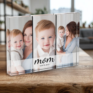 Mamá de tres fotos personalizadas