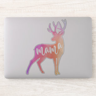 Mama Deer Watercolor Pegatina
