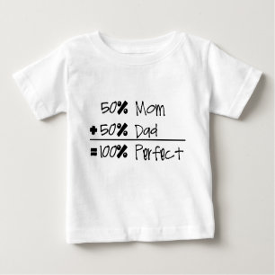 Mamá del 50% + Papá del 50% del = camiseta