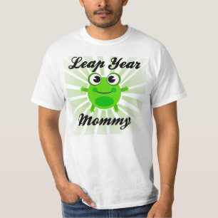 Mamá del año bisiesto, camiseta linda de la rana