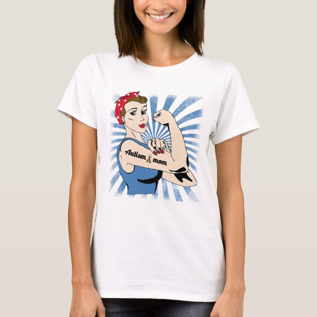 Mamá del autismo - camiseta (Anverso)