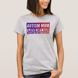 Mamá del autismo - Camiseta básica de las mujeres