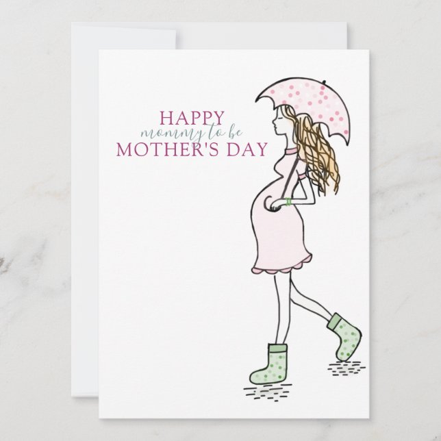 Mamá del Día de la Madre para ser floral (Anverso)