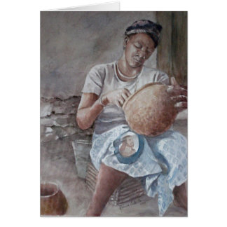 Mamá del fabricante de la cerámica de Dogon